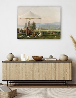 Foto 5 | Foto 5 | Cuadro Decorativo - En El Jardín De Haminalahti (1856 - 1857)- Ferdinand Von Wright - Religión - 46x61 - Fine Art Tj