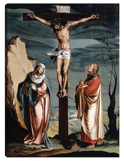 Foto 1 | Foto 1 | Cuadro Decorativo - Cristo En La Cruz Entre La Virgen Y San Juan (1560)- Jacob Clauser Workshop - Religión - 28x36 - Fine Art Tj