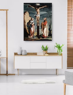 Foto 5 | Foto 5 | Cuadro Decorativo - Cristo En La Cruz Entre La Virgen Y San Juan (1560)- Jacob Clauser Workshop - Religión - 28x36 - Fine Art Tj