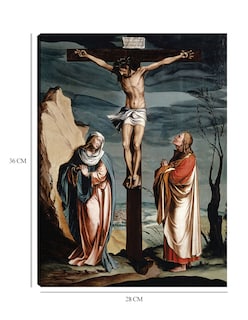 Foto 6 | Foto 6 | Cuadro Decorativo - Cristo En La Cruz Entre La Virgen Y San Juan (1560)- Jacob Clauser Workshop - Religión - 28x36 - Fine Art Tj