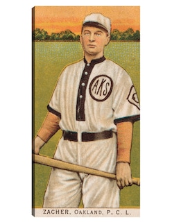 Foto 1 | Foto 1 | Cuadro Decorativo - Zacher, Equipo De Oakland, Retrato De Tarjeta De Béisbol- Library Of Congress - 34x64 - Fine Art Tj