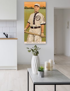 Foto 5 | Foto 5 | Cuadro Decorativo - Zacher, Equipo De Oakland, Retrato De Tarjeta De Béisbol- Library Of Congress - 34x64 - Fine Art Tj