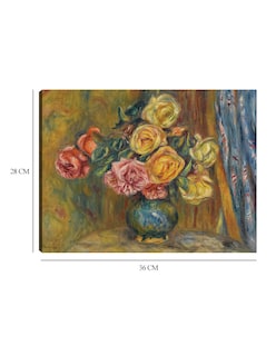 Foto 6 | Foto 6 | Cuadro Decorativo - Las Rosas Al Rideau Bleu (1912)- Pierre-auguste Renoir - Religión - 28x36 - Impresión En Lienzo-fine Art Tj
