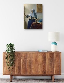 Foto 2 | Foto 2 | Cuadro Decorativo - Mujer Joven Con Una Jarra De Agua (ca. 1662)- Johannes Vermeer - Fotografía - 107x143 - Fine Art Tj