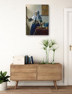 Foto 3 | Foto 3 | Cuadro Decorativo - Mujer Joven Con Una Jarra De Agua (ca. 1662)- Johannes Vermeer - Fotografía - 107x143 - Fine Art Tj