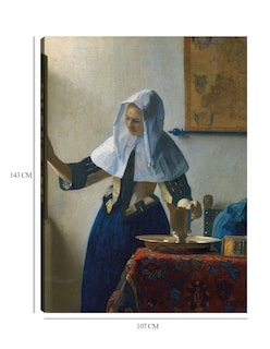 Foto 6 | Foto 6 | Cuadro Decorativo - Mujer Joven Con Una Jarra De Agua (ca. 1662)- Johannes Vermeer - Fotografía - 107x143 - Fine Art Tj
