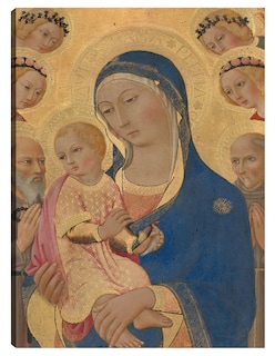 Foto 1 | Foto 1 | Cuadro Decorativo - La Virgen Y El Niño Con San Jerónimo, San Bernardino Y Ángeles- Sano Di Pietro - 28x36 - Fine Art Tj