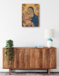 Foto 2 | Foto 2 | Cuadro Decorativo - La Virgen Y El Niño Con San Jerónimo, San Bernardino Y Ángeles- Sano Di Pietro - 28x36 - Fine Art Tj