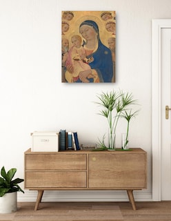 Foto 3 | Foto 3 | Cuadro Decorativo - La Virgen Y El Niño Con San Jerónimo, San Bernardino Y Ángeles- Sano Di Pietro - 28x36 - Fine Art Tj