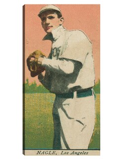 Foto 1 | Foto 1 | Cuadro Decorativo - Nagle, Equipo De Los Ángeles, Retrato De Tarjeta De Béisbol- Library Of Congress - 34x64 - Fine Art Tj