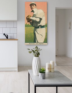 Foto 5 | Foto 5 | Cuadro Decorativo - Nagle, Equipo De Los Ángeles, Retrato De Tarjeta De Béisbol- Library Of Congress - 34x64 - Fine Art Tj