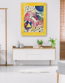 Foto 5 | Foto 5 | Cuadro Decorativo - Diseño Para La Portada Del Almanaque ',el Jinete Azul', (1911)- Wassily Kandinsky - 46x61 -fine Art Tj