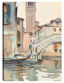 Foto 1 | Foto 1 | Cuadro Decorativo - Un Puente Y Campanario, Venecia (1902-1904)- John Singer Sargent - Ciudades - 77x102 - Fine Art Tj