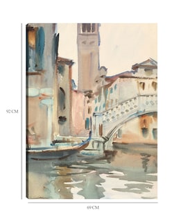 Foto 6 | Foto 6 | Cuadro Decorativo - Un Puente Y Campanario, Venecia (1902-1904)- John Singer Sargent - Ciudades - 69x92 - Fine Art Tj