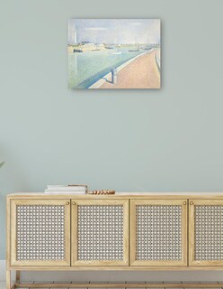 Foto 4 | Foto 4 | Cuadro Decorativo - El Canal De Gravelines, Petit Fort Philippe (1890)- Georges Seurat - Costa - 28x36 - Fine Art Tj