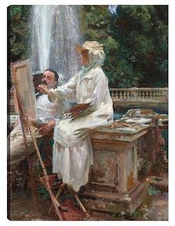 Foto 1 | Foto 1 | Cuadro Decorativo - La Fuente, Villa Torlonia Frascati, Italia (1907)- John Singer Sargent - Paisaje - 28x36 - Fine Art Tj