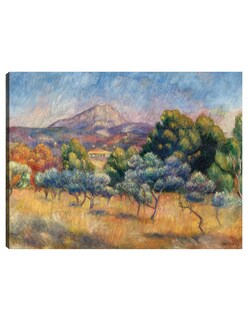 Foto 1 | Foto 1 | Cuadro Decorativo - Monte Sainte-victoire (hacia 1888-1889)- Pierre-auguste Renoir - Religión - 46x61 - Fine Art Tj