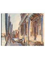 Cuadro Decorativo - Amarres De Góndolas En El Gran Canal (1904-1907)- John Singer Sargent - Costa - 77x102 - Fine Art Tj
