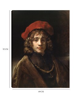 Foto 6 | Foto 6 | Cuadro Decorativo - Tito, El Hijo Del Artista (c. 1657)- Rembrandt Van Rijn - Fotografía - 69x92-impresión En Lienzo-fine Art Tj