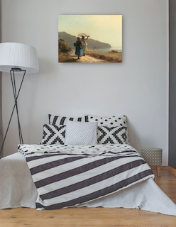 Foto 3 | Foto 3 | Cuadro Decorativo - Dos Mujeres Conversando Junto Al Mar, Santo Tomás 1856- Camille Pissarro - Fotografía - 46x61 - Fine Art Tj