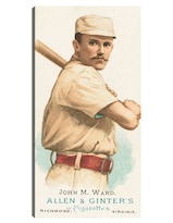 Cuadro Decorativo - John M. Ward, Gigantes De Nueva York, Retrato De Tarjeta De Béisbol- Library Of Congress - 34x64-fine Art Tj