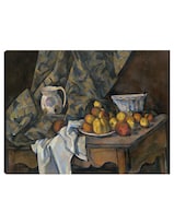 Cuadro Decorativo - Naturaleza Muerta Con Manzanas Y Melocotones (c. 1905)- Paul Cézanne - Religión - 28x36 - Fine Art Tj