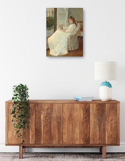 Foto 2 | Foto 2 | Cuadro Decorativo - La Hermana Del Artista En Una Ventana- Berthe Morisot - Fotografía - 28x36 - Impresión En Lienzo-fine Art Tj