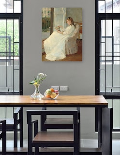 Foto 4 | Foto 4 | Cuadro Decorativo - La Hermana Del Artista En Una Ventana- Berthe Morisot - Fotografía - 28x36 - Impresión En Lienzo-fine Art Tj