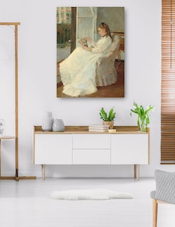 Foto 5 | Foto 5 | Cuadro Decorativo - La Hermana Del Artista En Una Ventana- Berthe Morisot - Fotografía - 28x36 - Impresión En Lienzo-fine Art Tj