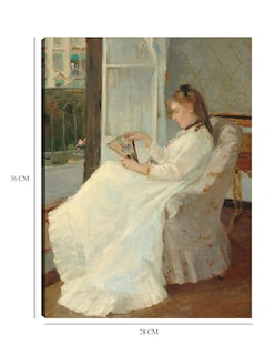 Foto 6 | Foto 6 | Cuadro Decorativo - La Hermana Del Artista En Una Ventana- Berthe Morisot - Fotografía - 28x36 - Impresión En Lienzo-fine Art Tj