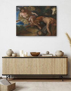 Foto 5 | Foto 5 | Cuadro Decorativo - Mercurio Rescata Al Io Disfrazado Después De Decapitar - Johann Michael Rottmayr - 69x92 - Fine Art Tj