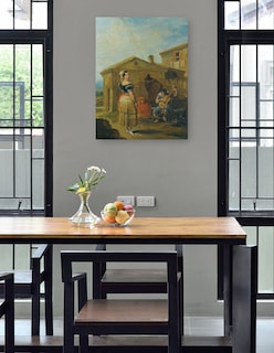 Foto 4 | Foto 4 | Cuadro Decorativo - Una Mujer De Pie Ante Un Grupo Musical.- Leonardo Alenza Y Nieto - Fotografía - 28x36 - Fine Art Tj