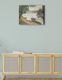 Foto 4 | Foto 4 | Cuadro Decorativo - Tiempo Gris, Grande Jatte (hacia 1886-1888)- Georges Seurat - Paisaje - 28x36 - Fine Art Tj