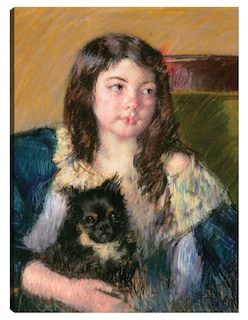 Foto 1 | Foto 1 | Cuadro Decorativo - Françoise, Sosteniendo Un Perrito, Mirando Hacia La Derecha (1909)- Mary Cassatt - 28x36 - Fine Art Tj