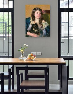 Foto 4 | Foto 4 | Cuadro Decorativo - Françoise, Sosteniendo Un Perrito, Mirando Hacia La Derecha (1909)- Mary Cassatt - 28x36 - Fine Art Tj