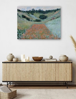 Foto 5 | Foto 5 | Cuadro Decorativo - Campo De Amapolas En Una Hondonada Cerca De Giverny (1885)- Claude Monet - Paisaje - 107x143 - Fine Art Tj