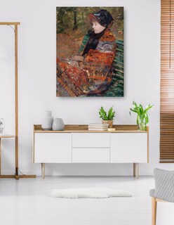 Foto 5 | Foto 5 | Cuadro Decorativo - Otoño, Retrato De Lydia Cassatt (1880)- Mary Cassatt - Fotografía - 46x61 - Impresión En Lienzo -fine Art Tj