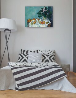 Foto 3 | Foto 3 | Cuadro Decorativo - Naturaleza Muerta Con Manzanas Y Un Tiesto De Prímulas- Paul Cezanne - Religión - 28x36 - Fine Art Tj