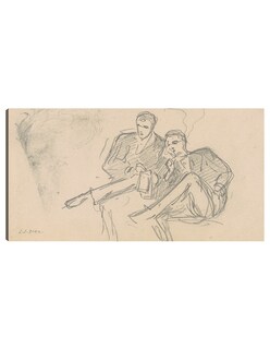 Foto 1 | Foto 1 | Cuadro Decorativo - Hombres Sentados (c. 1874-1877)- John Singer Sargent - Fotografía - 34x64 - Impresión En Lienzo -fine Art Tj