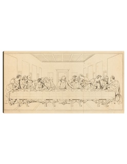 Foto 1 | Foto 1 | Cuadro Decorativo - La Última Cena, Probablemente Del Siglo Xix.- Leonardo Da Vinci - Religión - 46x89 - Fine Art Tj