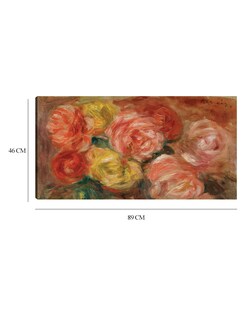 Foto 6 | Foto 6 | Cuadro Decorativo - Naturaleza Morte Aux Roses (1918)- Pierre-auguste Renoir - Floral - 46x89 - Impresión En Lienzo-fine Art Tj