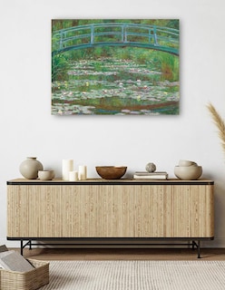 Foto 5 | Foto 5 | Cuadro Decorativo - La Pasarela Japonesa, 1899- Claude Monet - Paisaje - 46x61 - Impresión En Lienzo - Fine Art Tj