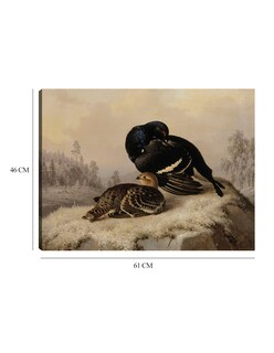 Foto 6 | Foto 6 | Cuadro Decorativo - Urogallo Negro, Gallo Y Gallina (1869)- Ferdinand Von Wright - Religión - 46x61 - Fine Art Tj