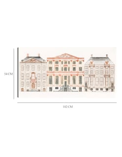 Foto 6 | Foto 6 | Cuadro Decorativo - Casas Del Canal De Amsterdam En El Herengracht- Johan Teyler - Ciudades - 54x102 - Fine Art Tj
