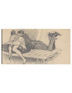 Foto 1 | Foto 1 | Cuadro Decorativo - Pareja En Un Catre (c. 1874-1877)- John Singer Sargent - Fotografía - 54x102-impresión En Lienzo-fine Art Tj