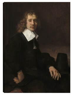 Foto 1 | Foto 1 | Cuadro Decorativo - Un Joven Sentado A Una Mesa (posiblemente Govaert Flinck) (c. 1660)- Rembrandt Van Rijn -107x143-fine Art Tj