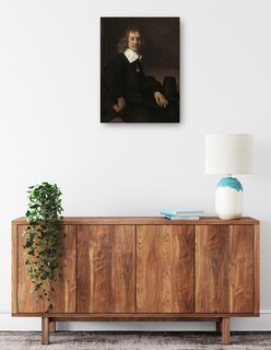 Foto 2 | Foto 2 | Cuadro Decorativo - Un Joven Sentado A Una Mesa (posiblemente Govaert Flinck) (c. 1660)- Rembrandt Van Rijn -107x143-fine Art Tj