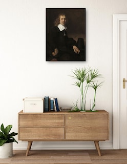 Foto 3 | Foto 3 | Cuadro Decorativo - Un Joven Sentado A Una Mesa (posiblemente Govaert Flinck) (c. 1660)- Rembrandt Van Rijn -107x143-fine Art Tj