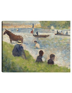 Foto 1 | Foto 1 | Cuadro Decorativo - Caballo Y Barcos (estudio Para Bañistas En Asnières) (1883-1884)- Georges Seurat - Costa - 28x36-fine Art Tj