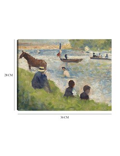 Foto 6 | Foto 6 | Cuadro Decorativo - Caballo Y Barcos (estudio Para Bañistas En Asnières) (1883-1884)- Georges Seurat - Costa - 28x36-fine Art Tj